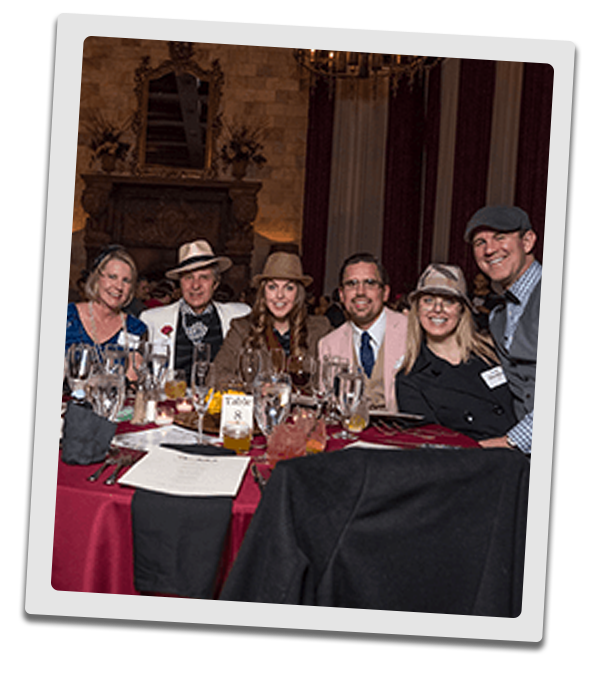 Kansas City Murder Mystery party guests at the table
